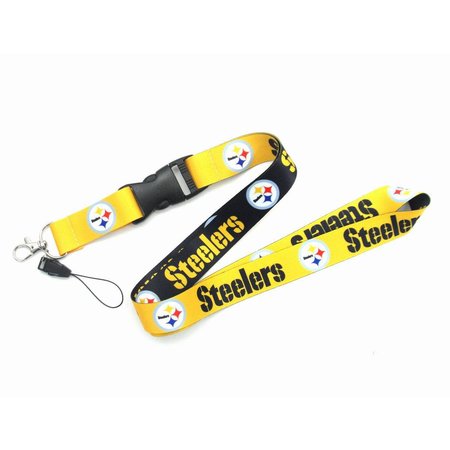 Pittsburgh Steelers NFL Neck Lanyard Football Teams Detachable Strap Lanyards for Cellphone Holder